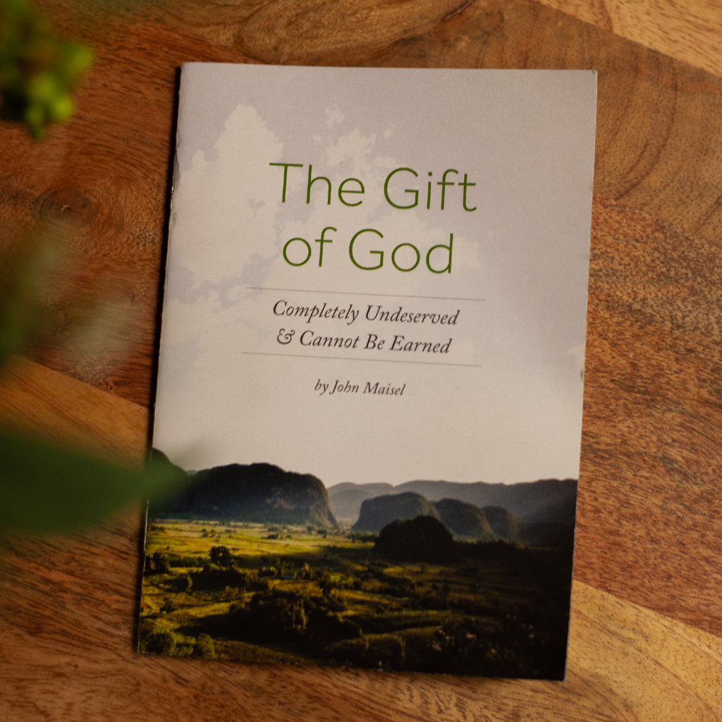The Gift of God Book Cover with wood background