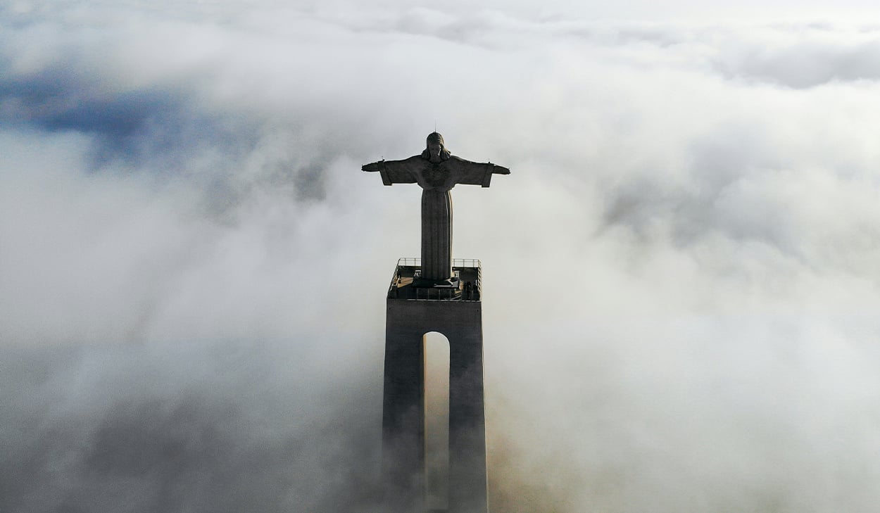 Statue of Christ the King in Portugal.