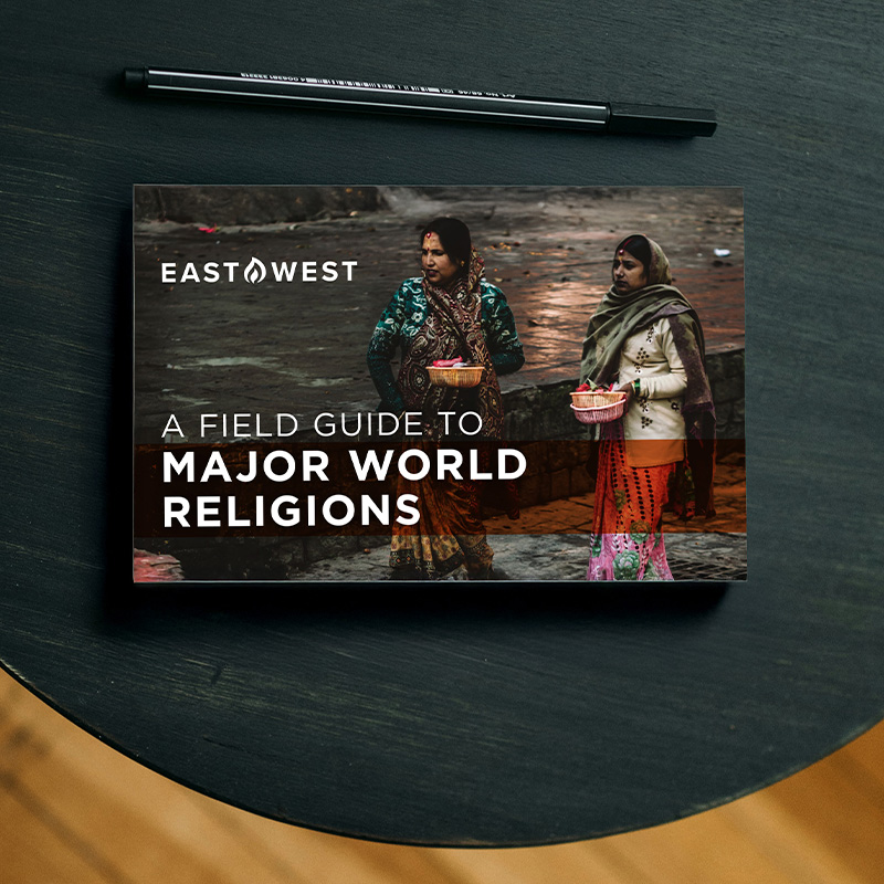 World religions sitting on a table